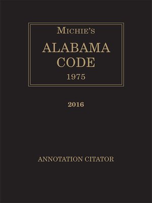 cover image of Michie's Alabama Citator